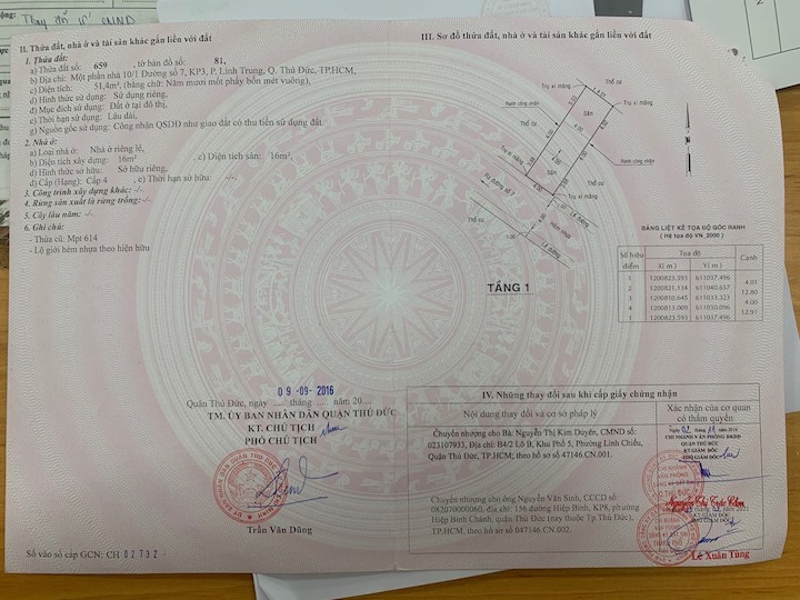 Bán đất đường Hoàng Diệu 2 phường Linh Trung Thành phố Thủ Đức