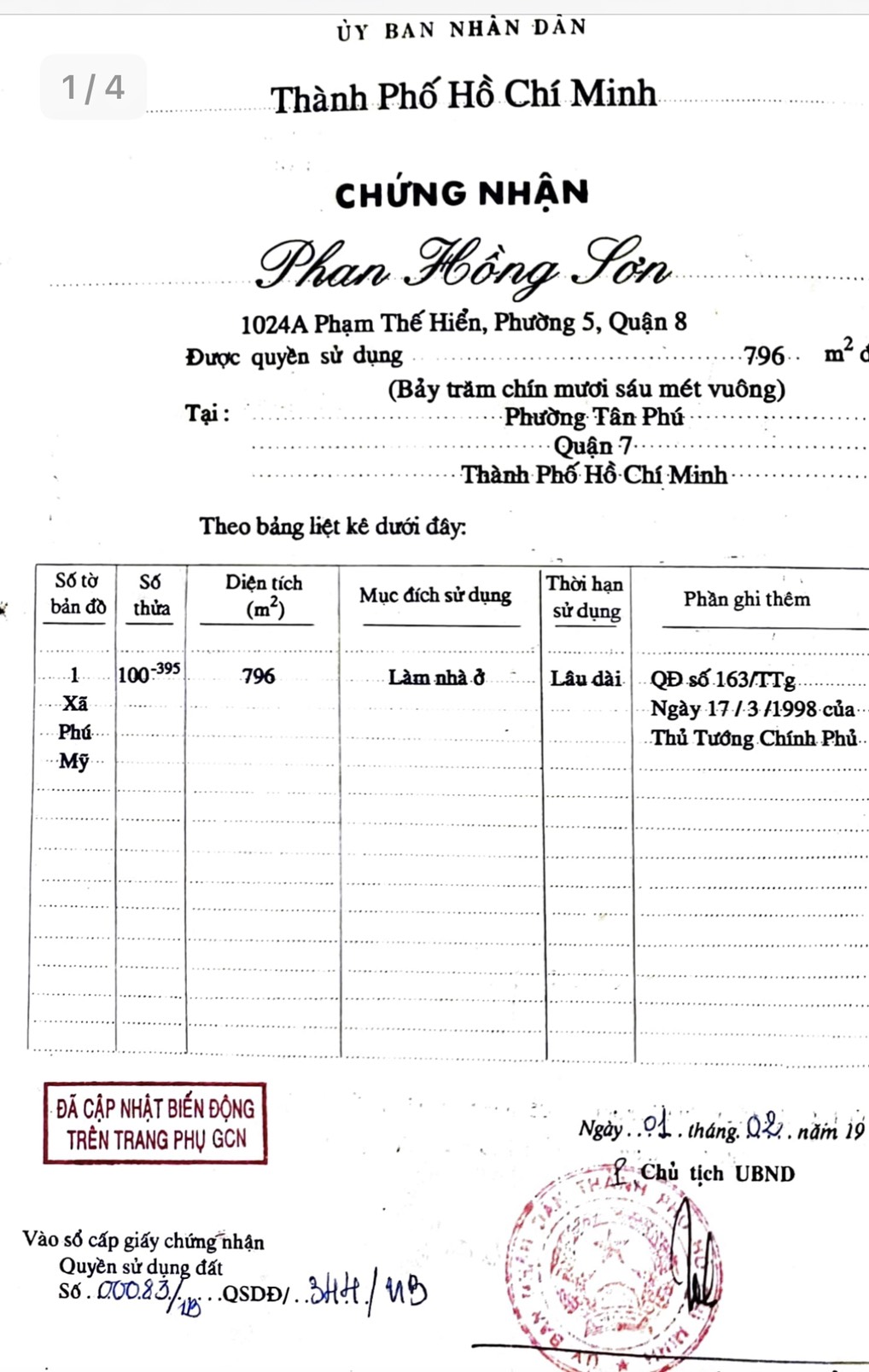 Bán nhà đường Nguyễn Văn Linh phường Tân Phú Quận 7