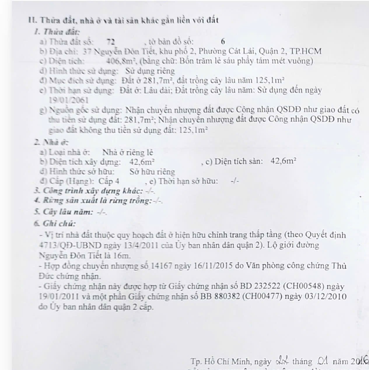 Bán nhà Nguyễn Đôn Tiết Thành phố Thủ Đức