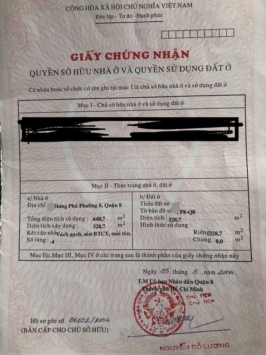 Bán nhà đường Hưng Phú phường 8 Quận 8