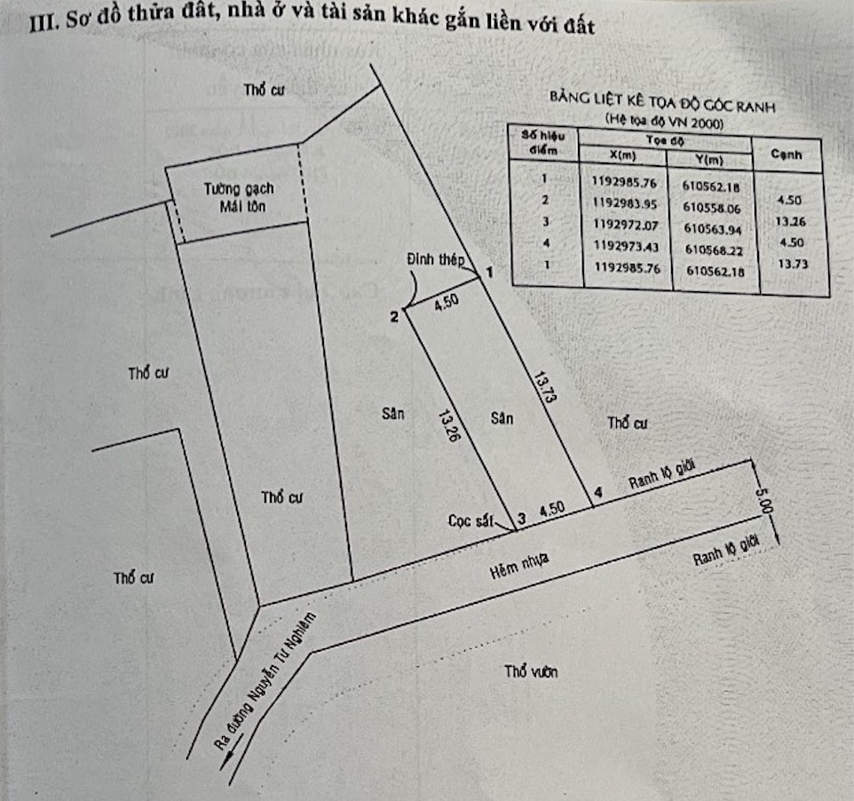 Bán đất đường Nguyễn Tư Nghiêm phường Bình Trưng Tây Thành phố Thủ Đức