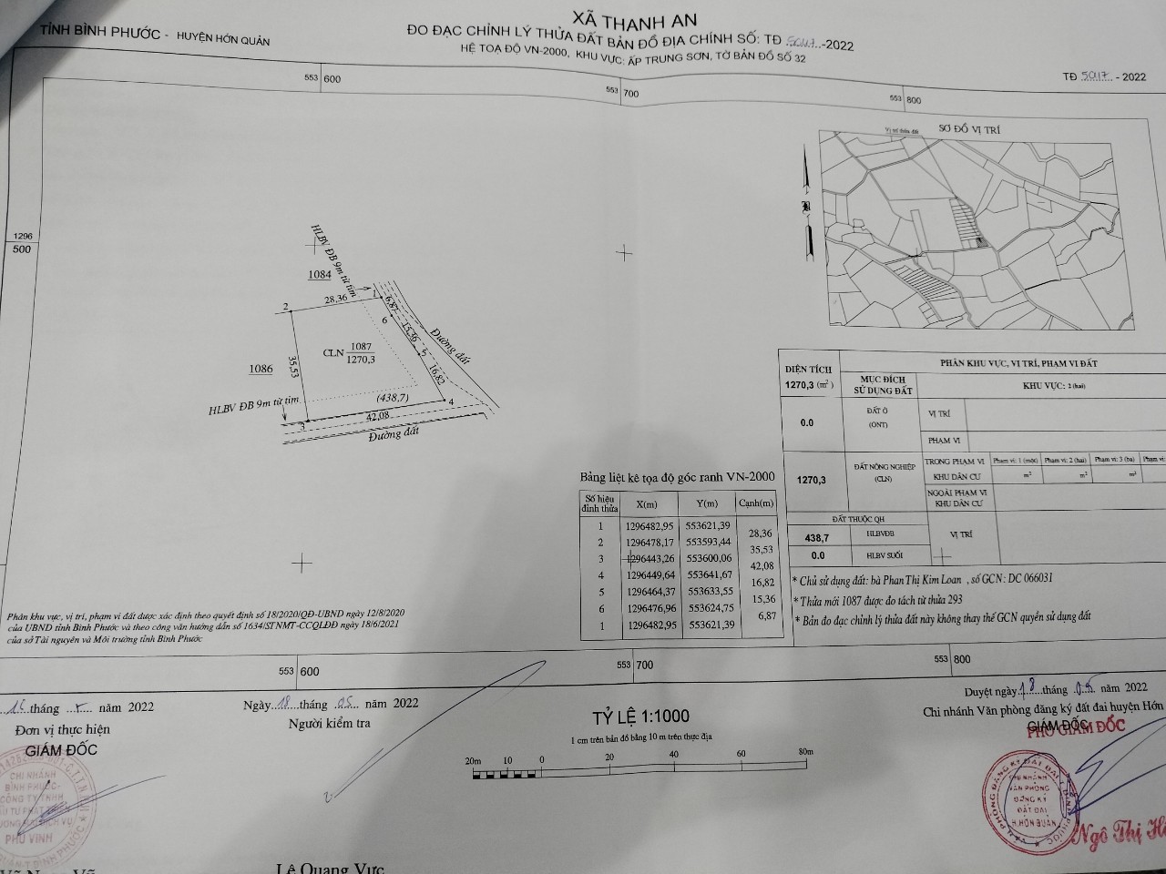 Bán đất Khu dân cư xã Thanh An huyện Hớn Quản tỉnh Bình Phước